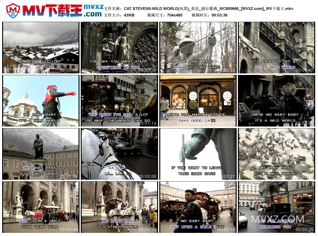 CAT STEVENS-WILD WORLD(风景)_英语_流行歌曲_MC800666